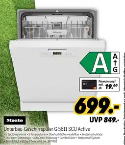 MEDIMAX Miele unterbau-geschirrspüler g 5611 scu active Angebot