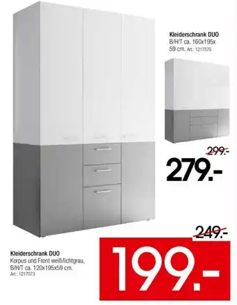 Zurbrüggen Kleiderschrank Duo Angebot