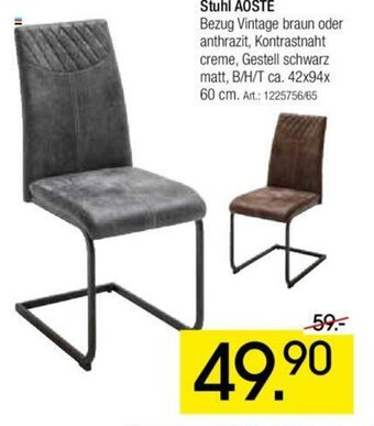 Zurbrüggen Stuhl Aoste Angebot