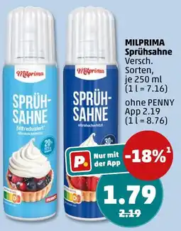 PENNY MILPRIMA Sprühsahne Angebot