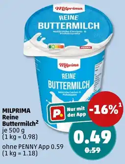 PENNY MILPRIMA Reine Buttermilch Angebot