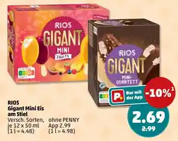 PENNY RIOS Gigant Mini Eis am Stiel Angebot