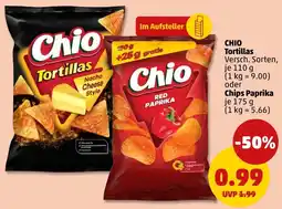 PENNY CHIO Tortillas oder Chips Paprika Angebot