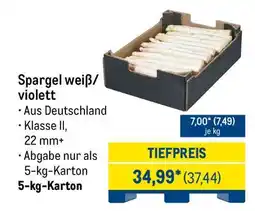 METRO Spargel weiß/violett Angebot