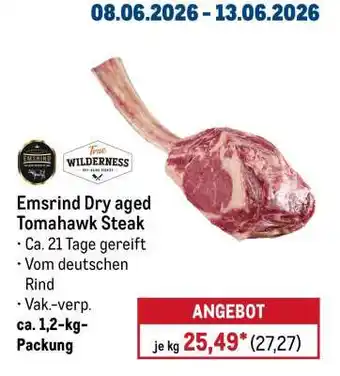 METRO Emsrind Dry aged Tomahawk Steak Angebot