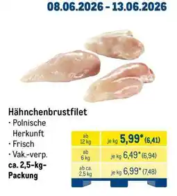 METRO Hähnchenbrustfilet Angebot