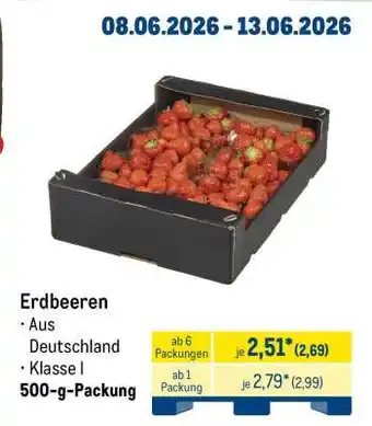 METRO Erdbeeren Angebot