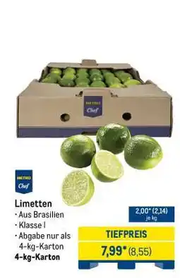 METRO Limetten Angebot