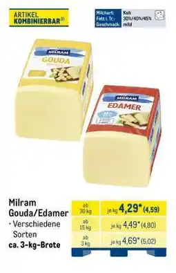 METRO Milram Gouda/Edamer Angebot