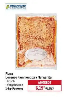 METRO Pizza Lorenzo Familienpizza Margarita Angebot