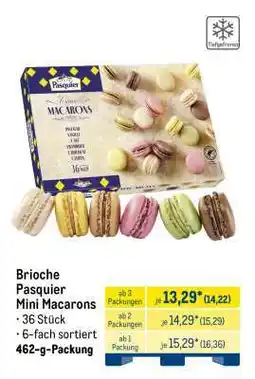 METRO Brioche Pasquier Mini Macarons Angebot
