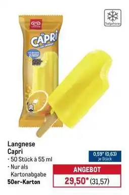 METRO Langnese Capri Angebot