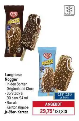 METRO Langnese Nogger Angebot