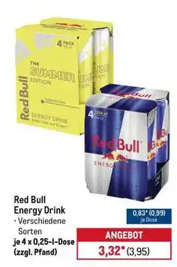 METRO Red Bull Energy Drink Angebot