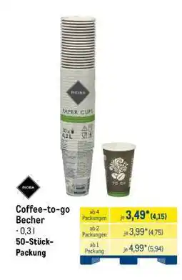 METRO Coffee-to-go Becher Angebot