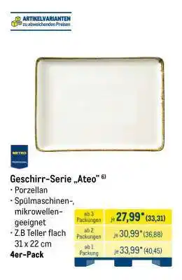 METRO Geschirr-Serie „Ateo” Angebot