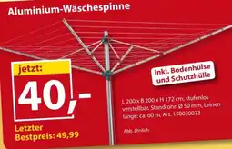 Sonderpreis Baumarkt Aluminium-Wäschespinne Angebot