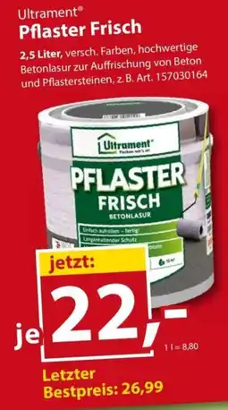 Sonderpreis Baumarkt Ultrament Pflaster Frisch Angebot