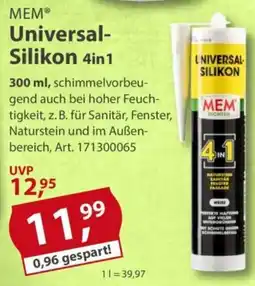 Sonderpreis Baumarkt MEM Universal- Silikon 4in1 Angebot