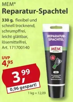 Sonderpreis Baumarkt MEM Reparatur-Spachtel Angebot