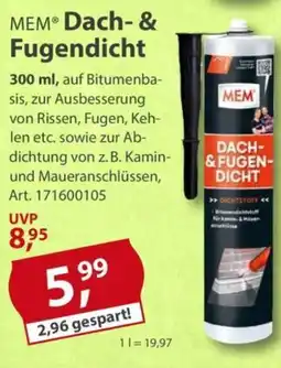 Sonderpreis Baumarkt MEM Dach- & Fugendicht Angebot