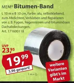 Sonderpreis Baumarkt MEM Bitumen-Band Angebot