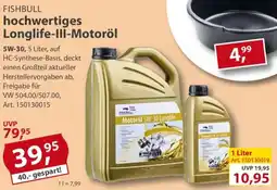 Sonderpreis Baumarkt FISHBULL hochwertiges Longlife-III-Motoröl Angebot
