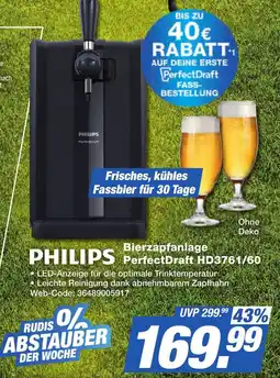 K+B Expert PHILIPS Bierzapfanlage PerfectDraft HD3761/60 Angebot