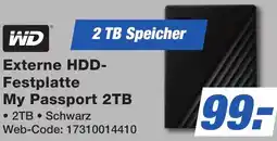 K+B Expert WD Externe HDD Festplatte My Passport 2TB Angebot
