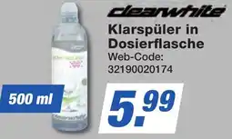 K+B Expert clearwhite Klarspüler in Dosierflasche Angebot