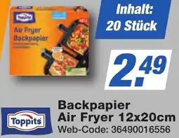 K+B Expert Toppits Backpapier Air Fryer 12x20cm Angebot