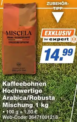 K+B Expert Kaffeebohnen Hochwertige Arabica/Robusta Mischung Angebot