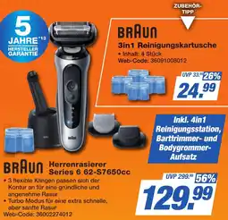 K+B Expert BRAUN Herrenrasierer Series 6 62-S7650cc Angebot