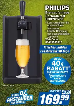 expert Techno Land PHILIPS Bierzapfanlage PerfectDraft HD3761/60 Angebot