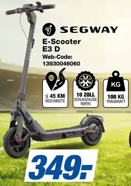 expert Techno Land SEGWAY E-Scooter E3 D Angebot