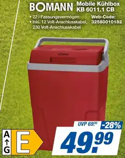 expert Techno Land BOMANN Mobile Kühlbox KB 6011.1 CB Angebot