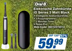 expert Techno Land Oral-B Elektrische Zahnbürste iO Series 3 Matt Black Angebot