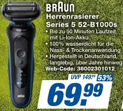 expert Techno Land BRAUN Herrenrasierer Series 5 52-B1000s Angebot