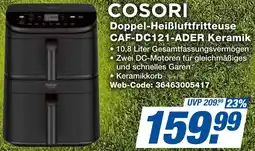 expert Techno Land COSORI Doppel-Heißluftfritteuse CAF-DC121-ADER Keramik Angebot