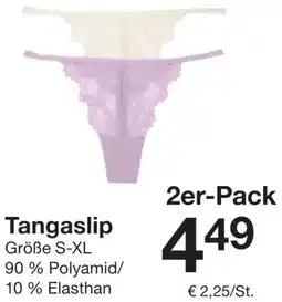 Zeeman Tangaslip Angebot