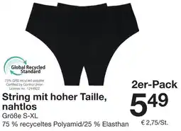 Zeeman String mit hoher Taille, nahtlos Angebot