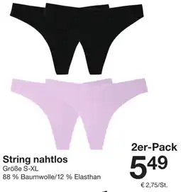 Zeeman String nahtlos Angebot