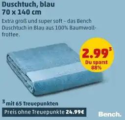 PENNY Bench Duschtuch, blau Angebot