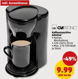 PENNY Clatronic Kaffeemaschine KA3356 Angebot
