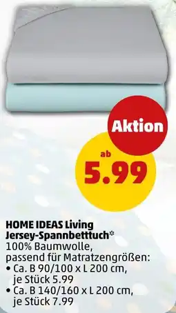 PENNY HOME IDEAS Living Jersey-Spannbetttuch Angebot