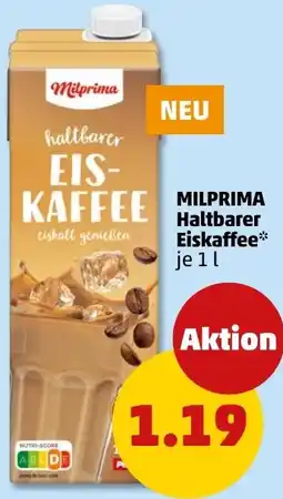 PENNY MILPRIMA Haltbarer Eiskaffee Angebot