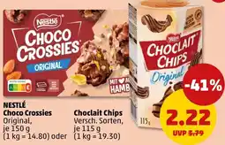 PENNY NESTLÉ Choco Crossies oder Choclait Chips Angebot