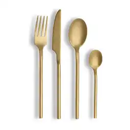 Netto Marken-Discount Tafelbesteck „Bari 16tlg - stonewashed champagne Angebot