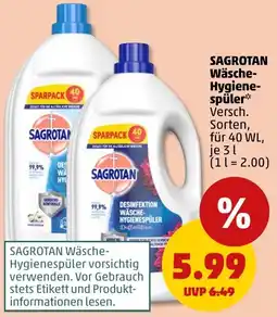 PENNY SAGROTAN Wäsche Hygienespüler Angebot