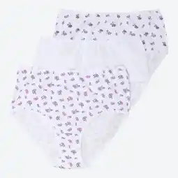 NKD Damen-Taillenslip mit hohem Baumwollanteil, 3er-Pack Angebot